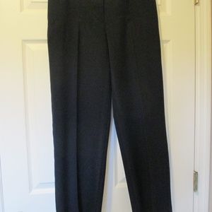 Alia Navy Slacks Sz 10 Womens Zippered Front Flat